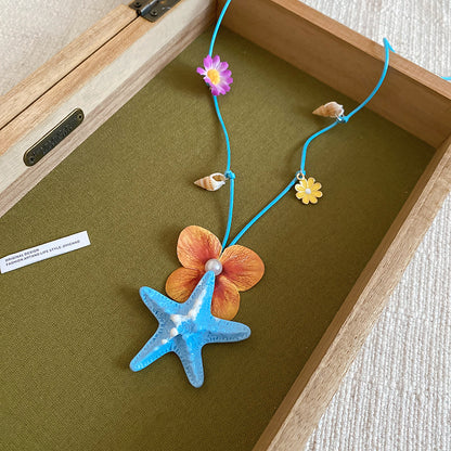 海星貝殼墜飾項鍊