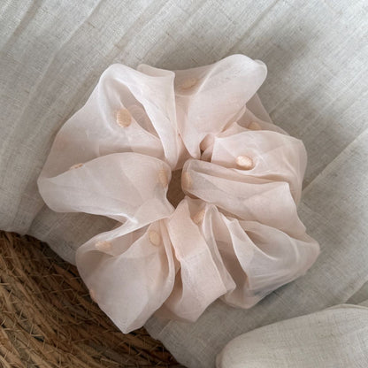 波點大腸圈刺繡髮圈