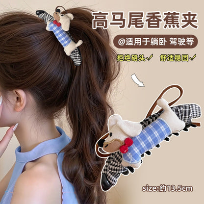 小狗立體髮夾－商品主圖｜https://igowo.tw/