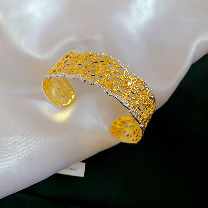 歐美跨境蕾絲裙邊手鐲戒指耳釘套裝輕奢高級感新中式國風個性飾品