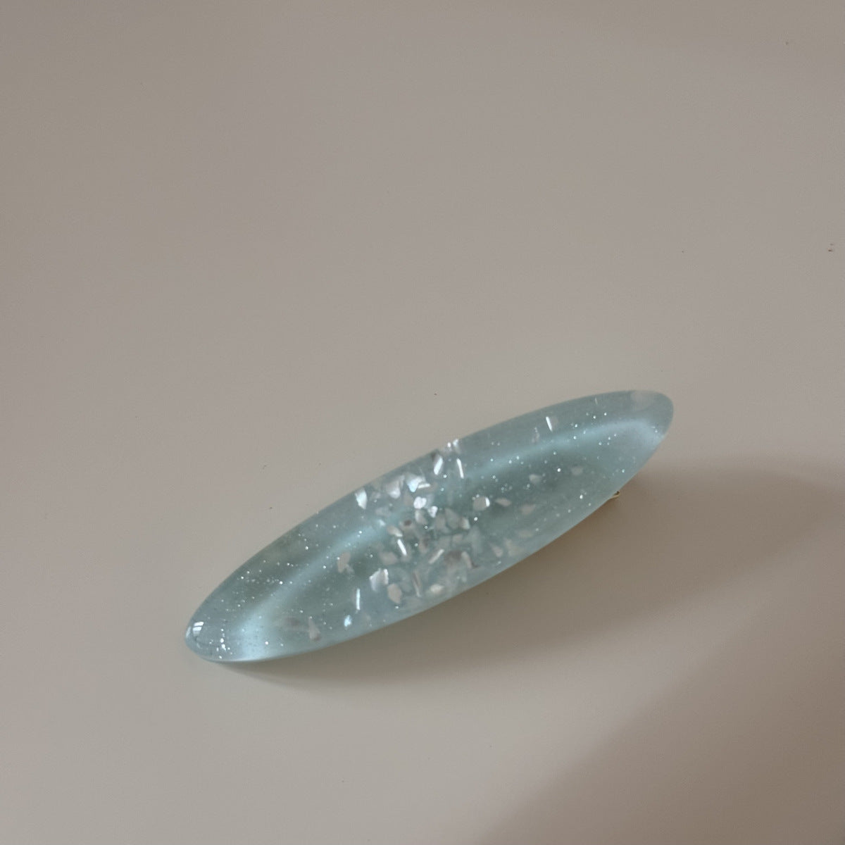 貝殼橢圓髮夾