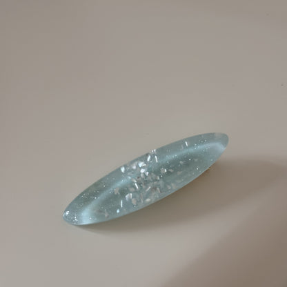 貝殼橢圓髮夾