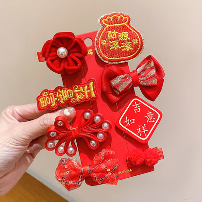 絨面蝴蝶結復古髮夾－細節特寫32｜https://igowo.tw/