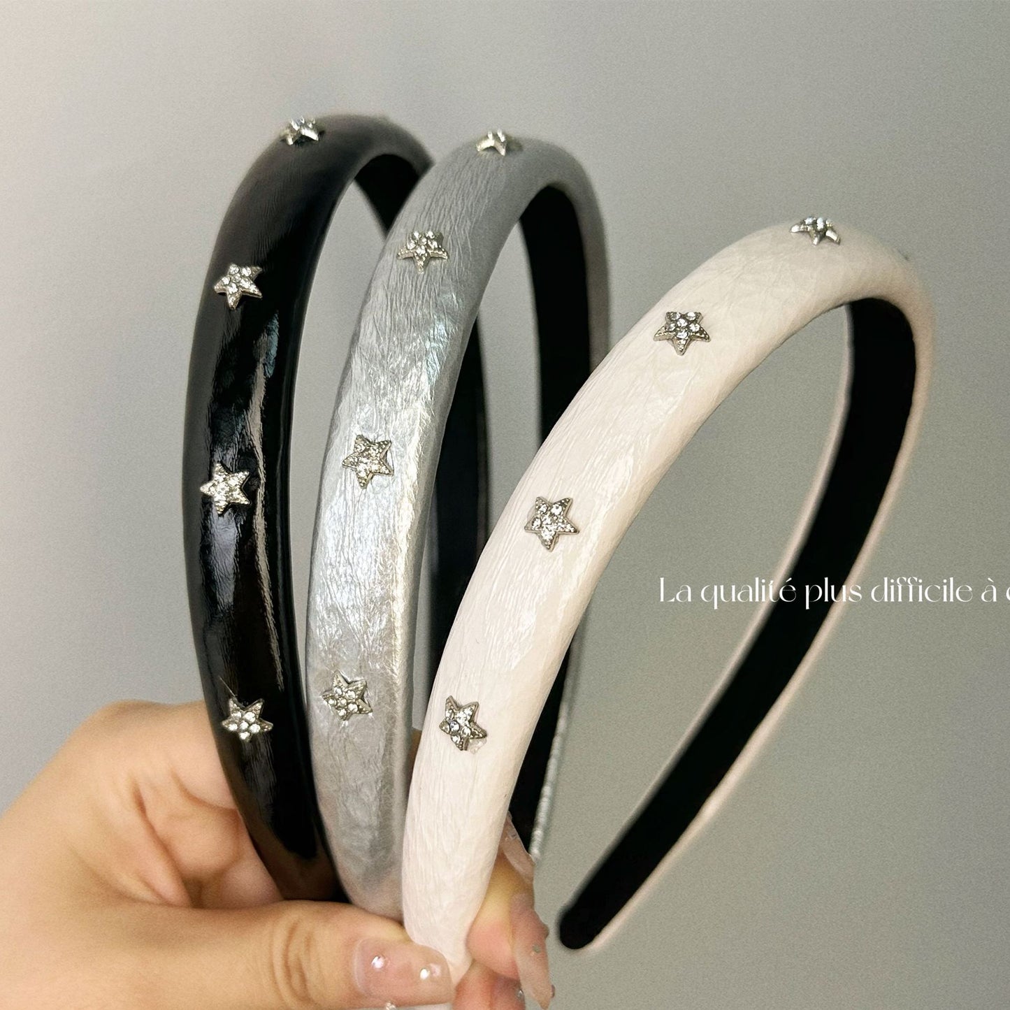 皮革星星髮箍－商品主圖｜https://igowo.tw/