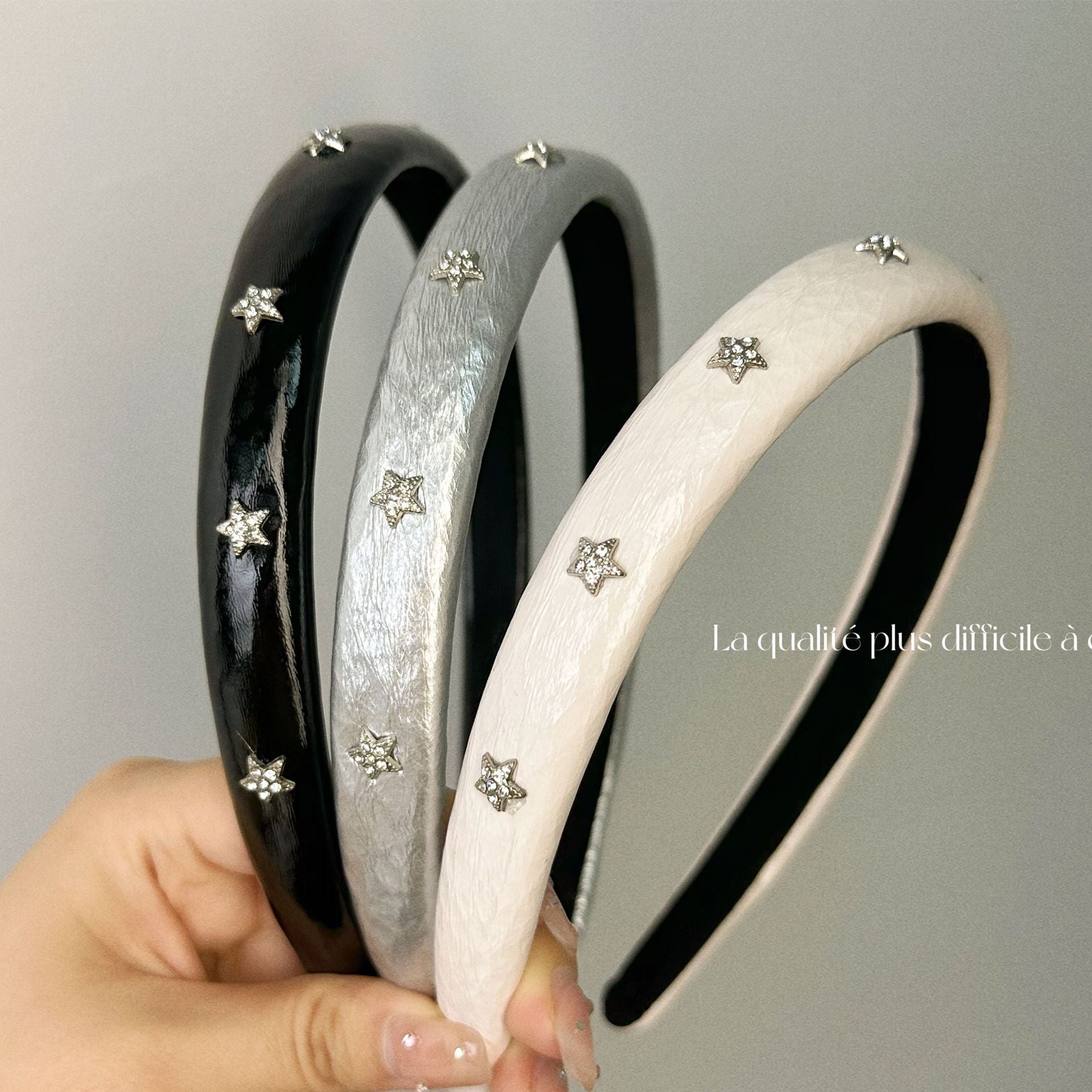 皮革星星髮箍－商品主圖｜https://igowo.tw/