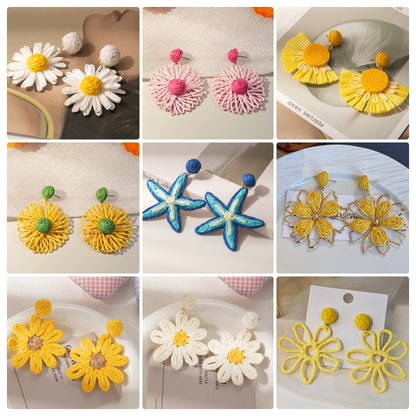 星星花朵耳環－商品主圖｜https://igowo.tw/