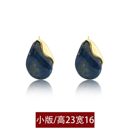樹脂不規則復古耳釘－細節特寫5｜https://igowo.tw/