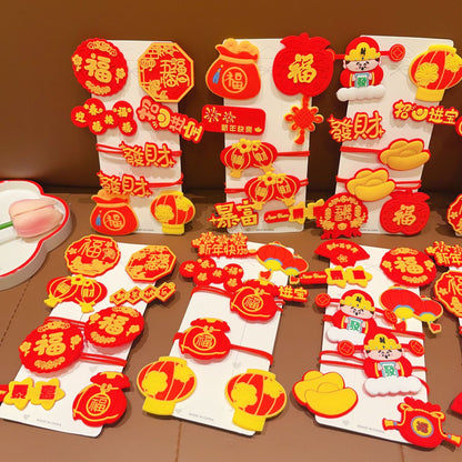 紅色簡約髮夾－商品主圖｜https://igowo.tw/