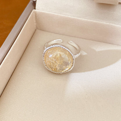 圓形可調式簡約戒指