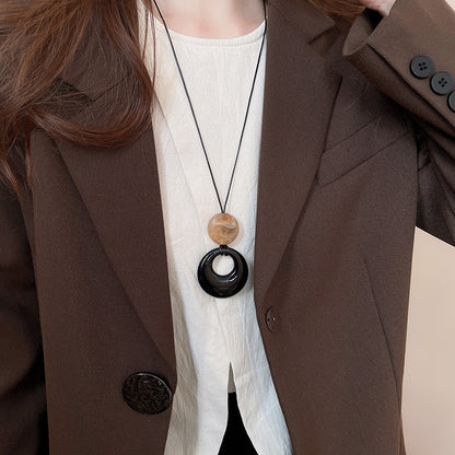 金屬蝴蝶結墜飾項鍊－14#項鍊小魚款細節｜https://igowo.tw/