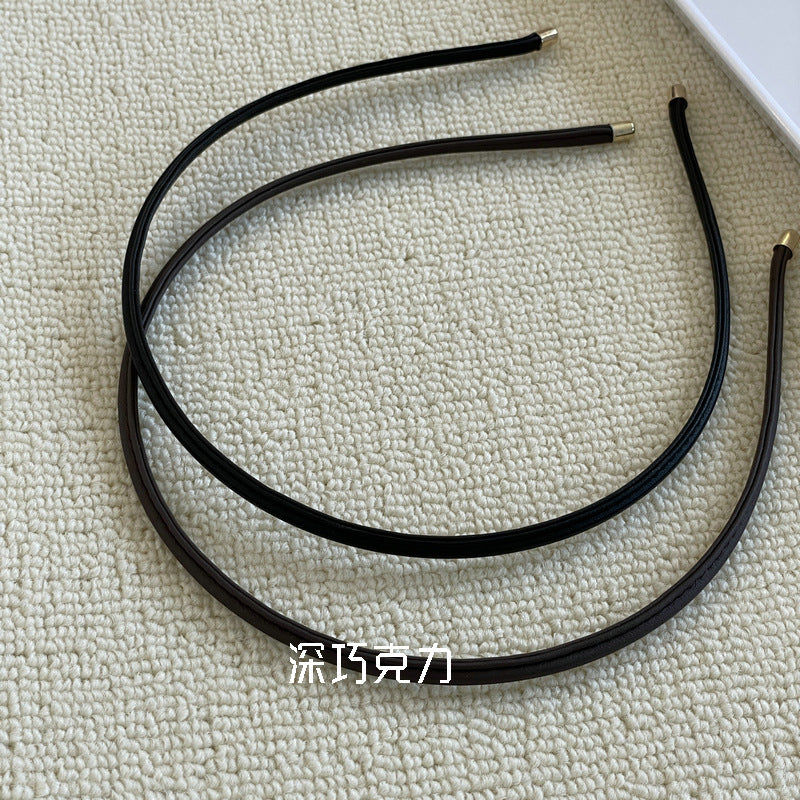 皮革簡約髮箍