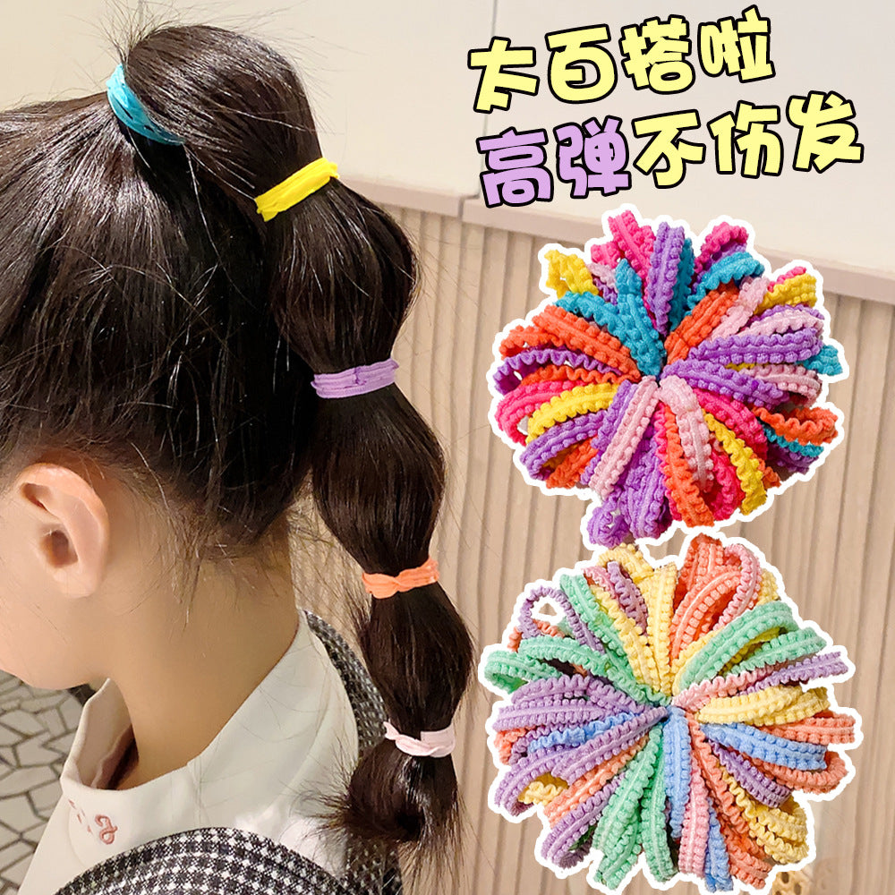 紅色簡約髮圈－第二視角實拍｜https://igowo.tw/