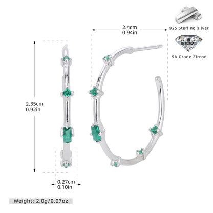 S925 歐美新款耳釘時尚個性耳環ins輕奢小眾設計氣質飾品女