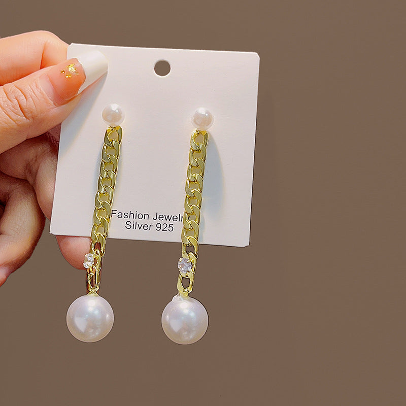 珍珠銀針星星復古耳環－細節特寫14｜https://igowo.tw/