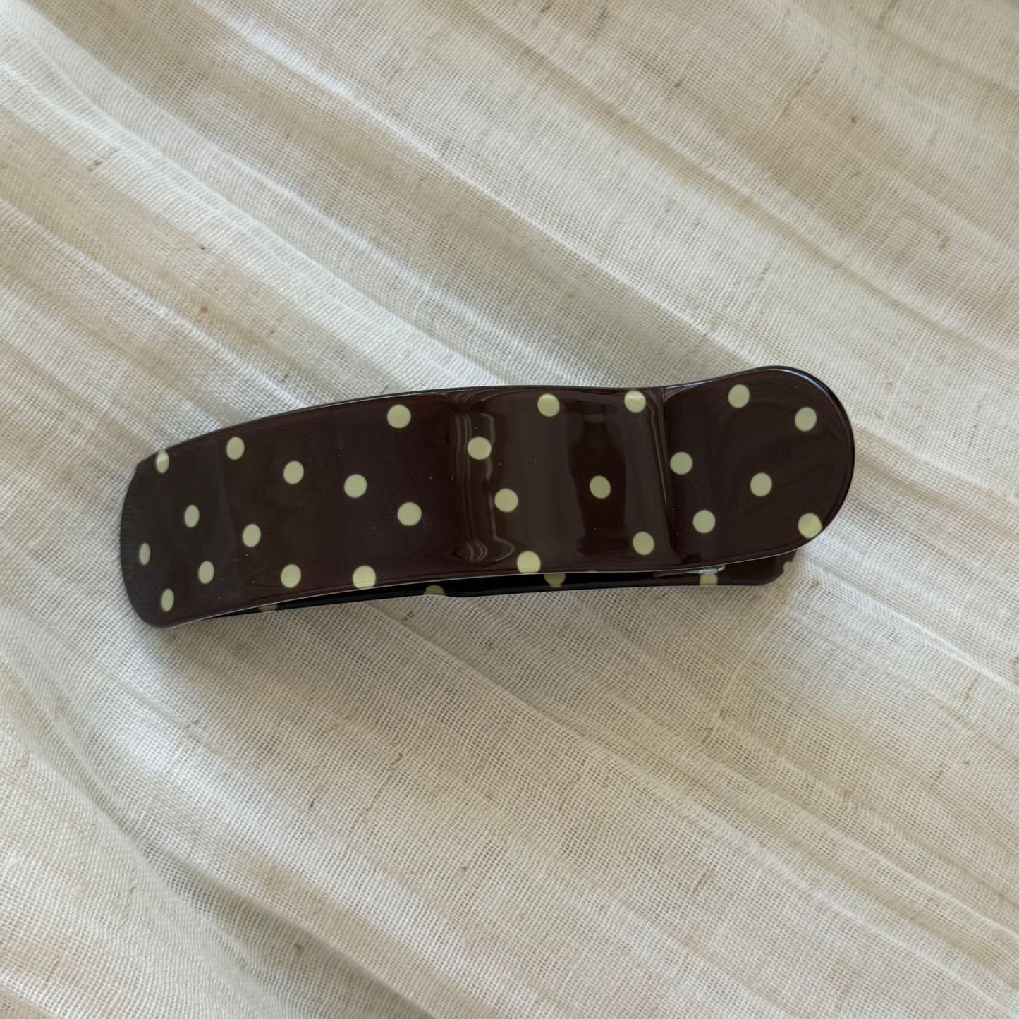 格紋波點髮夾