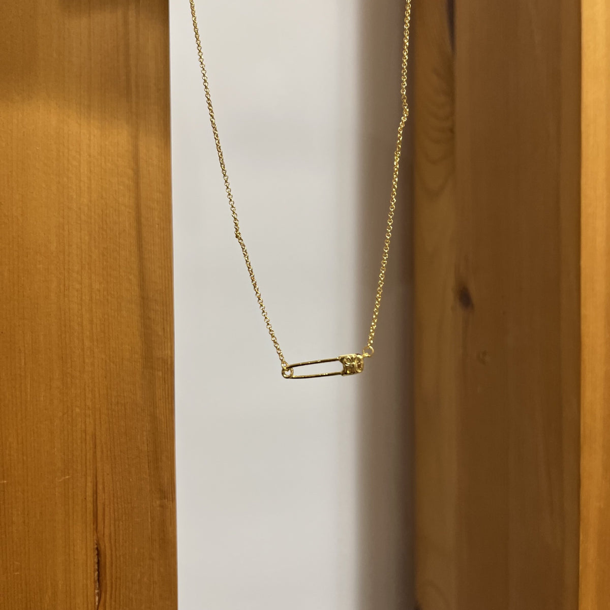 金色迴紋針簡約項鍊