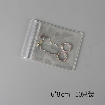 透明簡約耳環