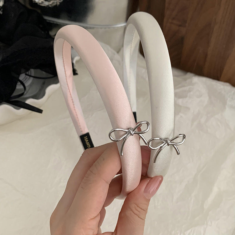 蝴蝶結簡約髮箍－商品主圖｜https://igowo.tw/