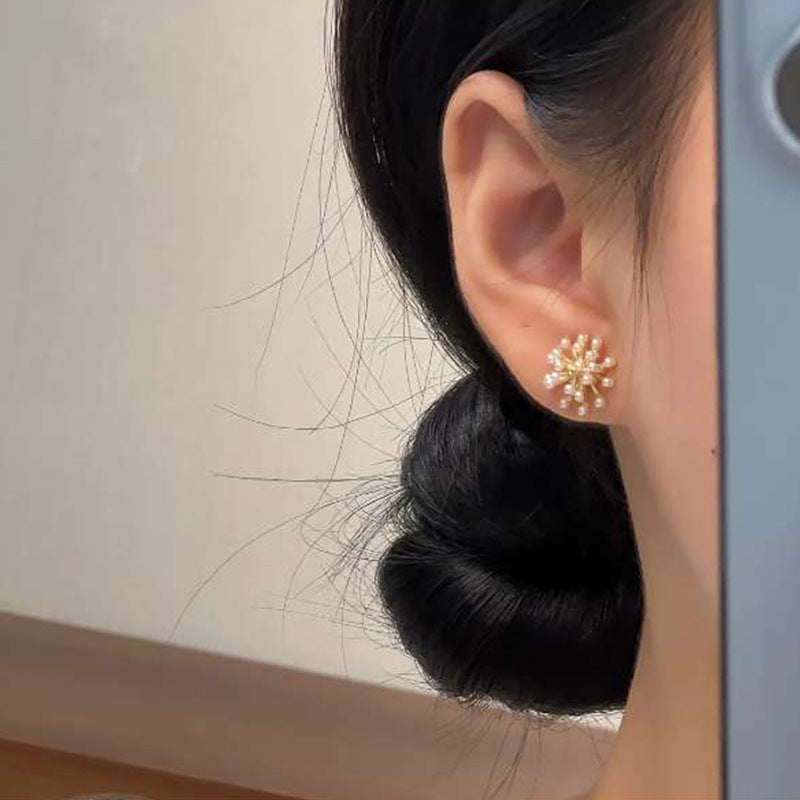 S925珍珠長版耳釘