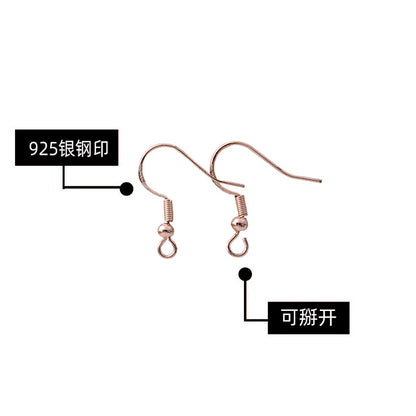 銀針簡約耳鉤－細節特寫2｜https://igowo.tw/