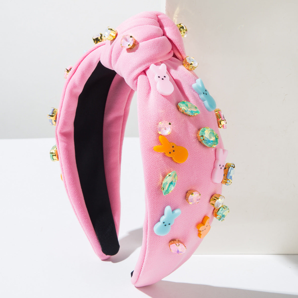 繽紛兔子鑲鑽髮箍－商品主圖｜https://igowo.tw/