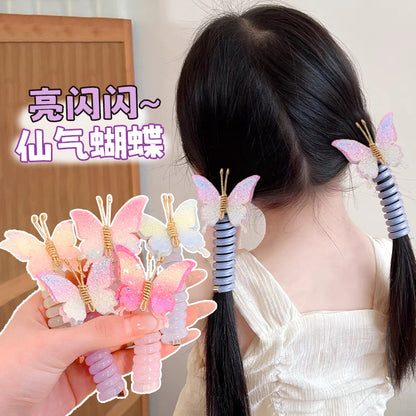 蝴蝶簡約髮圈－商品主圖｜https://igowo.tw/