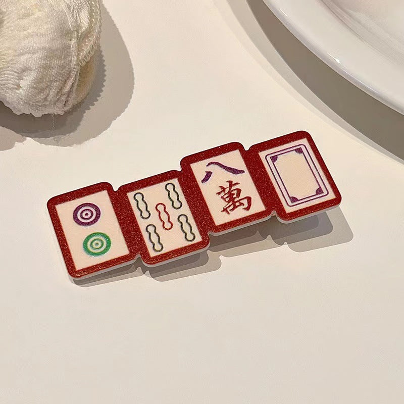 文字簡約髮夾