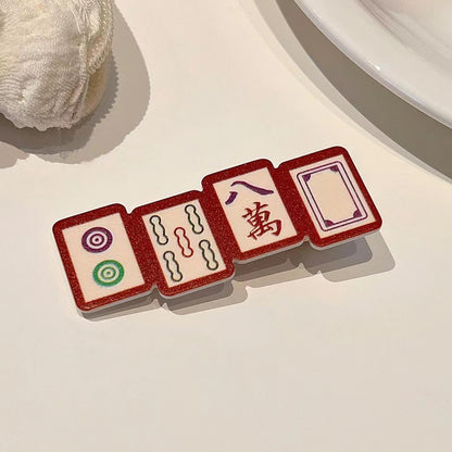 文字簡約髮夾