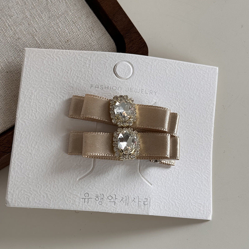 鋯石蝴蝶結髮夾套組
