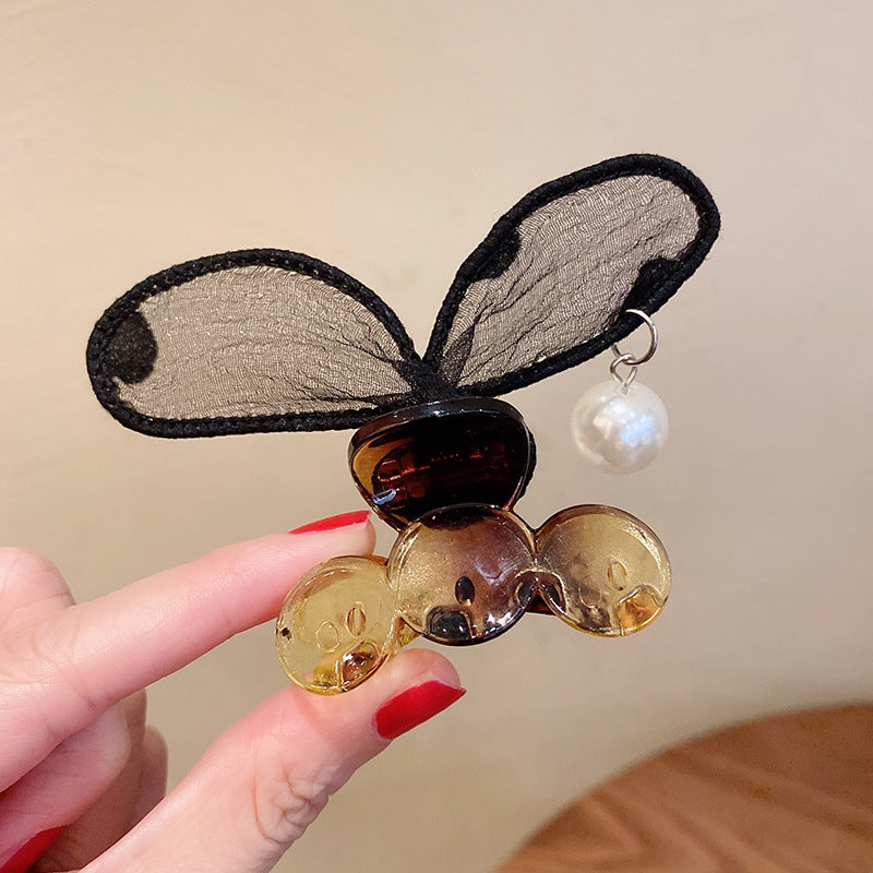 珍珠兔子蝴蝶結鯊魚夾
