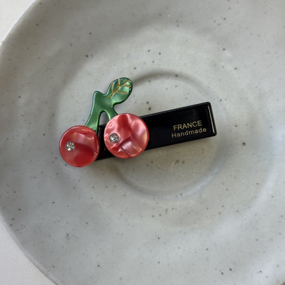 醋酸板材草莓水果髮夾