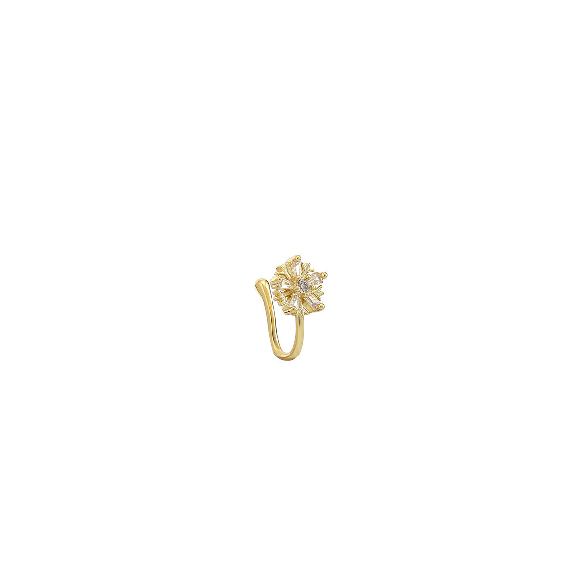 愛心花朵鑲鑽簡約飾品－細節特寫3｜https://igowo.tw/