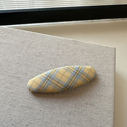 黃色布面髮夾