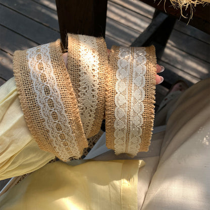 編織蕾絲髮箍－商品主圖｜https://igowo.tw/