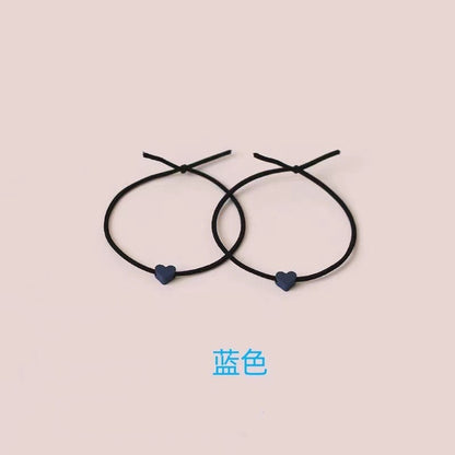 彩色愛心兩用簡約髮圈
