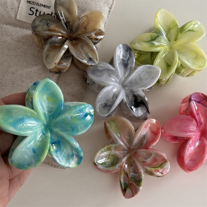 繽紛花朵鯊魚夾－第二視角實拍｜https://igowo.tw/