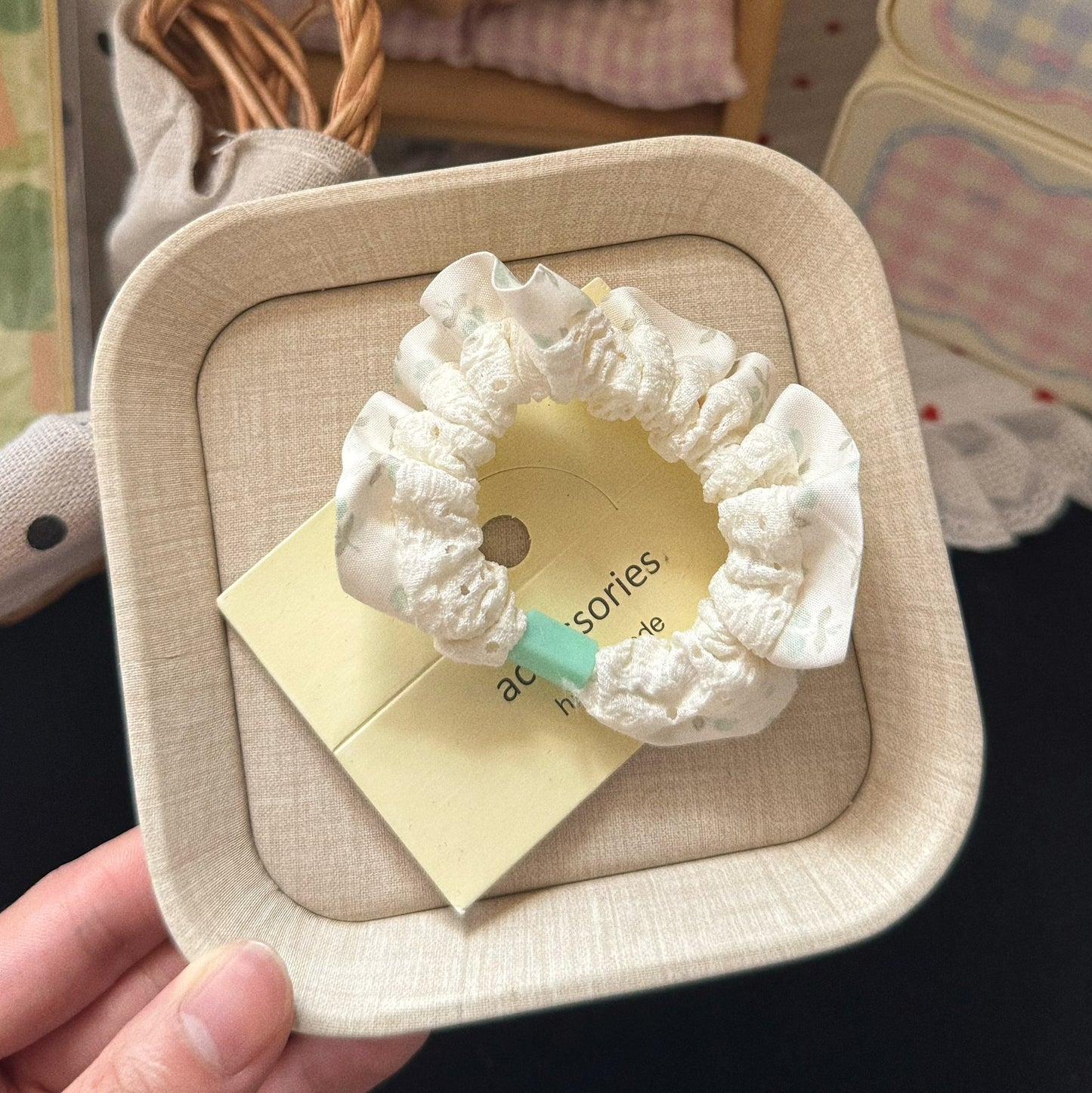 繽紛鬱金香卡通髮圈