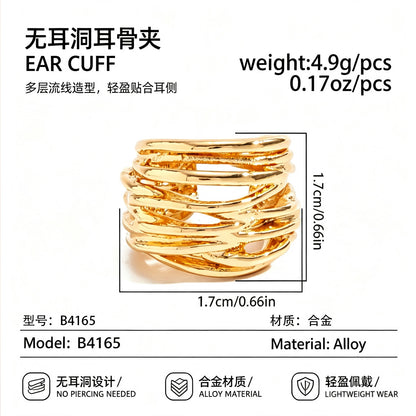 金屬C形免耳洞耳夾