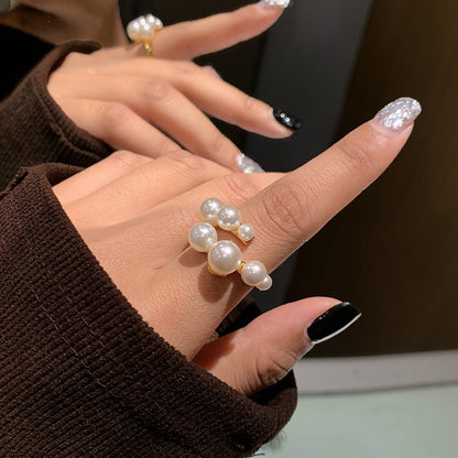 鋯石星星拉絲復古戒指－細節特寫46｜https://igowo.tw/