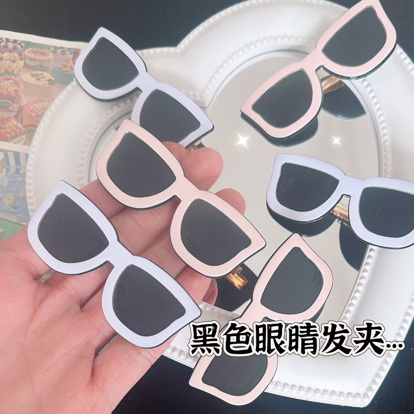 黑色復古簡約髮夾－商品主圖｜https://igowo.tw/