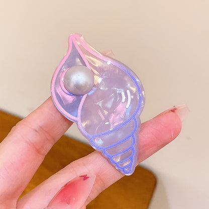 壓克力魚尾卡通髮夾