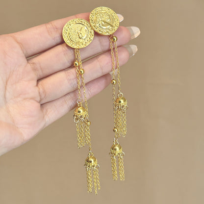 金色銀針復古簡約飾品－50/太陽花款細節｜https://igowo.tw/