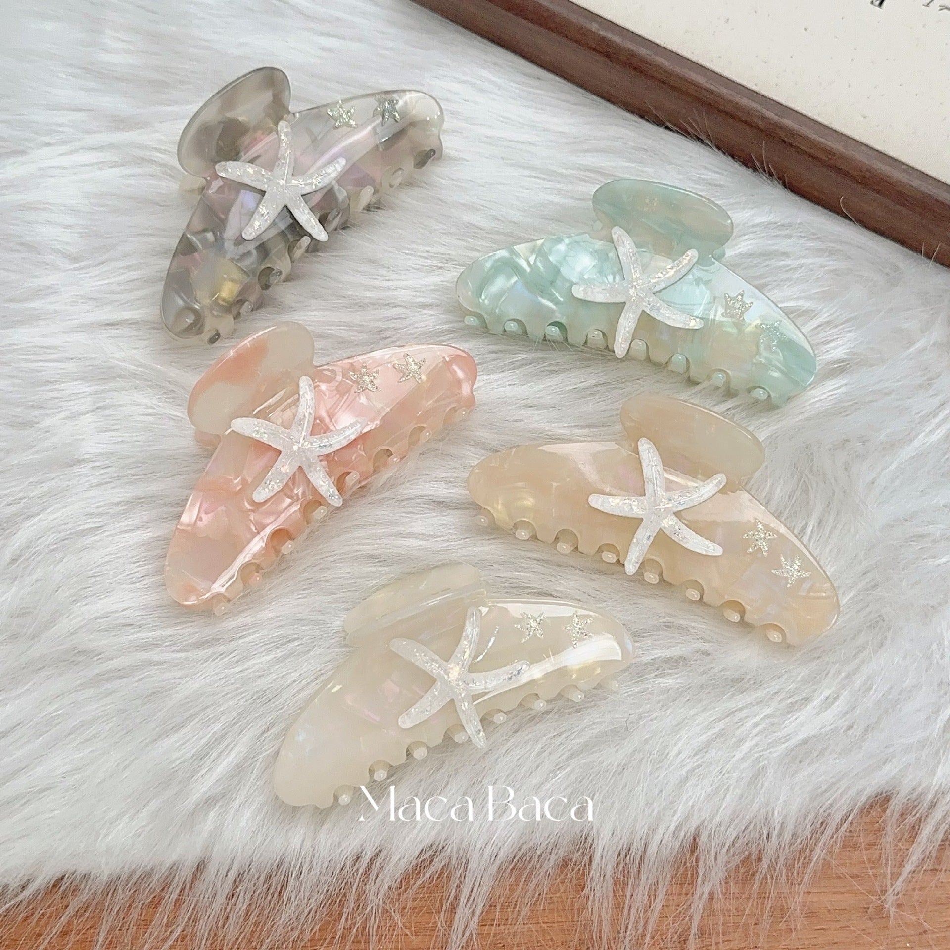 醋酸板材海星鯊魚夾－商品主圖｜https://igowo.tw/