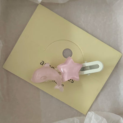 星星波浪髮夾