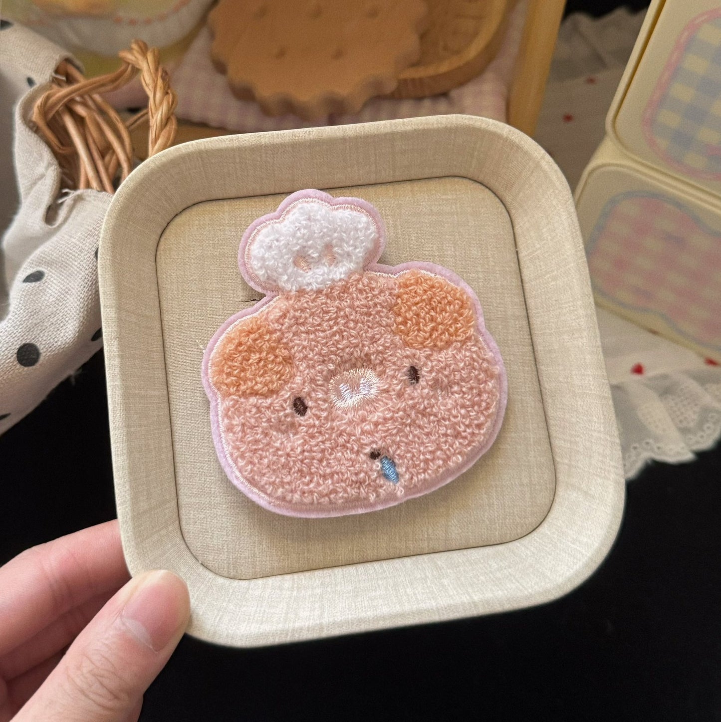 棕色卡通髮夾
