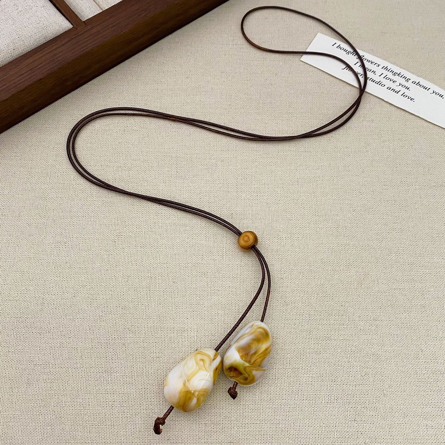 長版簡約項鍊－細節特寫19｜https://igowo.tw/