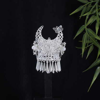 珍珠花朵流蘇鏤空飾品－/花棠，吊墜隨機款細節｜https://igowo.tw/