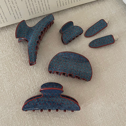 波點復古鯊魚夾－商品主圖｜https://igowo.tw/