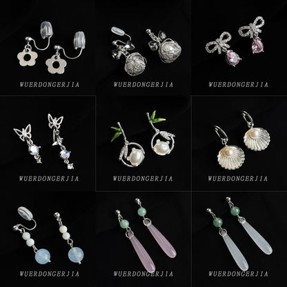 金色雙層電鍍耳夾－第二視角實拍｜https://igowo.tw/