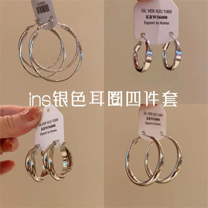 素圈誇張耳扣－商品主圖｜https://igowo.tw/